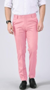 AD & AV Regular Fit Men Pink Trousers - Buy AD & AV Regular Fit Men Pink  Trousers Online at Best Prices in India