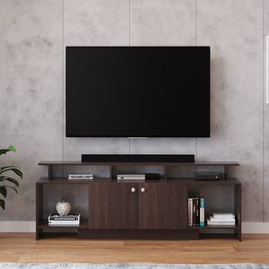 WOODWIDER Barosia Floor TV Cabinet Stand Rack Table, Engineered Wood TV Entertainment Unit