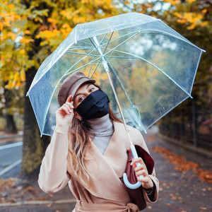 Bubble rain outlet umbrella