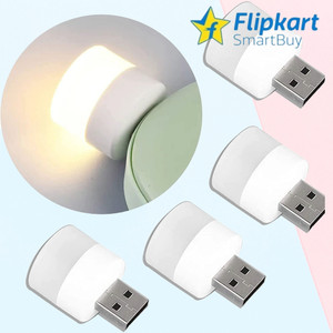 Flipkart SmartBuy USB Mini LED Night Light Cool White USB Pack of