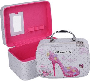 NFI essentials Set of 2 Piece Makeup Box Cosmetic Box Jewellery