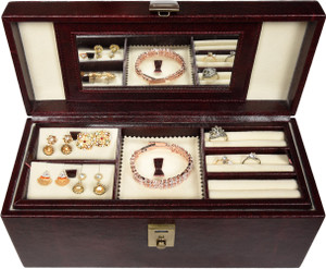 Buy Stones Bridge Exclusive PU Leather Locker Jewellery Box Jewellery Storage Box Vanity Box For Women Brown Jewellery Storage Box Vanity Box online at Flipkart