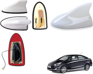 Automotive Prist Car Antenna Hyundai Verna Fluidic White Shark Fin