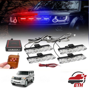 ETH Car Police Light 4 X 4 LED With Wireless Remote ETH103 Back