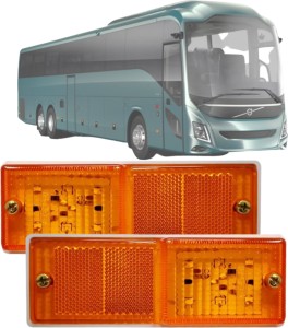 4X 12v Orange Seitenblinker Licht Blinker Lampe Lkw Lgv Hgv Bus LED