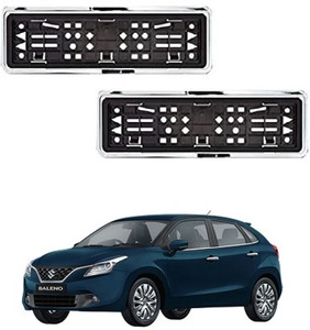 RS ENTERPRISES CARS Number Plate Chrome Frame Front Rear for Maruti Suzuki Baleno Car Number Plate Price in India Buy RS ENTERPRISES CARS Number Plate Chrome Frame Front Rear