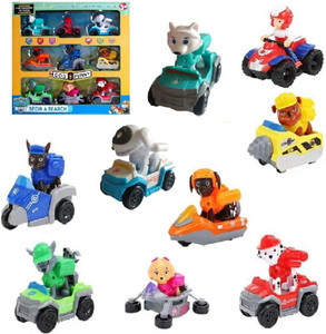 Paw patrol 9 piece set best sale