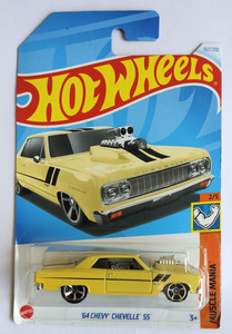 ファッション人気ブランドランキング MUSCLE WHEELS HOT MANIA CAR TOY SS CHEVELLE CHEVY 64 2/5 ミニカー