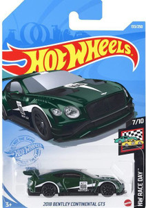 Mattel hotwheels Bentley Continental GT3 forest green Bentley
