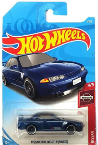 Mattel hotwheels Nissan Skyline GTR BNR32 (blue) pack of 1