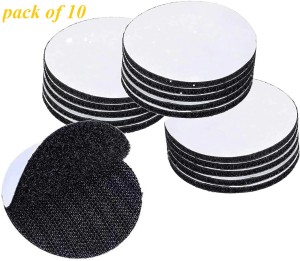 Buy RAZAAN MART Velcro Dot Stickers, 13mm Diameter, 100 Hook and 100 Loop  Dots Tape, Self Adhesive, White Color, Nylon Material