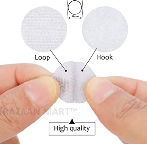 Buy RAZAAN MART Velcro Stickers Hook and Loop Dots Tape - 13mm