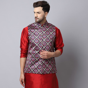 BANHUSSAIN Printed Men Waistcoat Buy BANHUSSAIN Printed Men