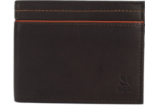 WOODLAND Men Casual Brown Genuine Leather Wallet BROWN Price in