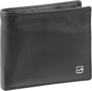 MOCHI Men Black Genuine Leather Wallet 11 Black Price in India