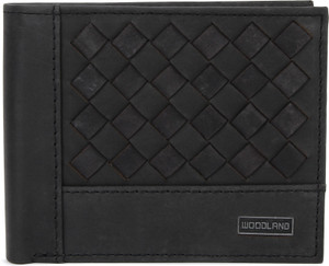 WOODLAND Men Black Genuine Leather Wallet BLACK Price in India Flipkart