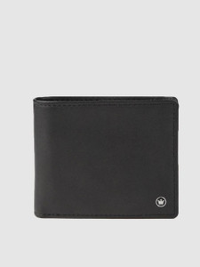 LOUIS PHILIPPE Men Black Genuine Leather Wallet