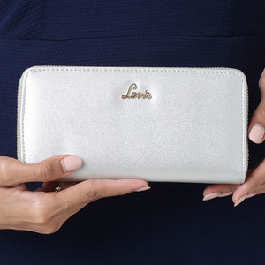 LAVIE Women Casual Silver Artificial Leather Money Clip Silver