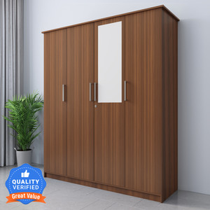 Flipkart Perfect Homes Julian Engineered Wood 4 Door Wardrobe Price in India Buy Flipkart Perfect Homes Julian Engineered Wood 4 Door Wardrobe online at Flipkart