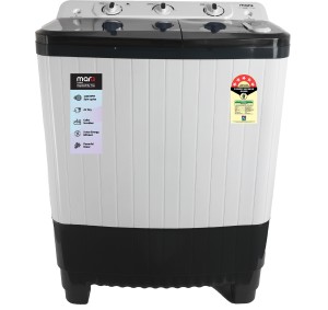 MarQ by Flipkart 7.5 kg 5 Star Rating Semi Automatic Top Load Washing Machine White, Grey
