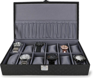 WATCHHUT Men s and Women s Watch Box Holder Organizer Case in