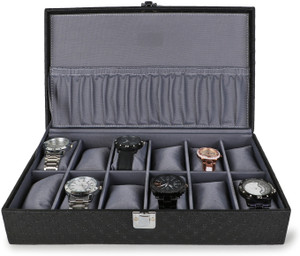 ALAWO Watch Box Organizer Holder for Men Women 12 slots of