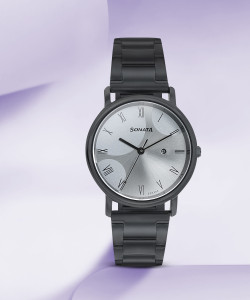 Sonata black watches for womens store