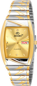 ADAMO Legacy wristwatch watchs DAY AND DATE FUNCTIONING Gold