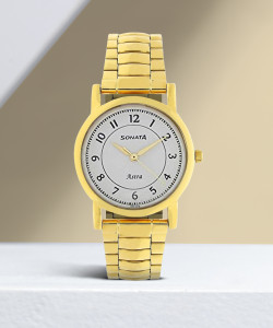 Astra Analog Watch For Men Buy SONATA NP77049YM03 Low cost