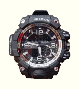 Buddy Collection Dual TIme Stylish Sports Watch G Shok Mudmaster
