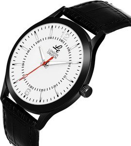 White dial black strap on sale