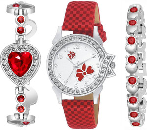 Praizy Times Stylish Combo of Watch and Bracelet for Women New