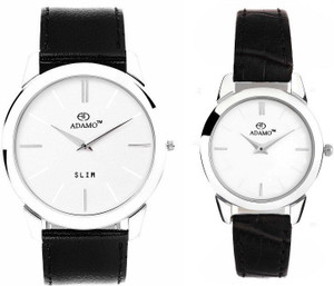 ADAMO Slim Analog Watch For Couple Buy ADAMO Slim Analog Watch
