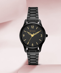 Black titan watches women's cheap