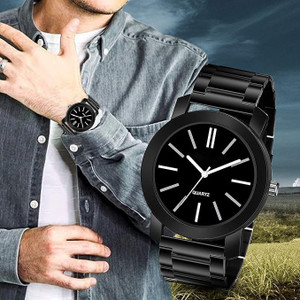 Wrist watch black chain top