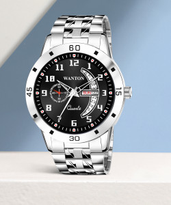 WANTON Black color stylish working day and date attractive new fashion watch for boys Analog Watch For Boys Buy WANTON Black color stylish working day and date attractive new fashion