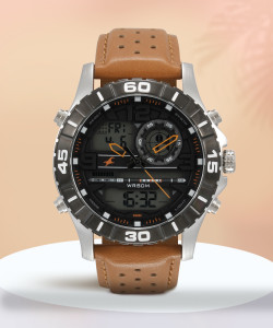 Fastrack NP38035SL04 Metal Digitals Analog Digital Watch For