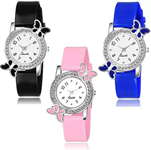 PUSFIA silicon l straps cool cool look trendying collection 2023 New silicon Dial Strap New Set Latest Designer New Arrival Watch Analog Watch For Girls Buy PUSFIA silicon l straps