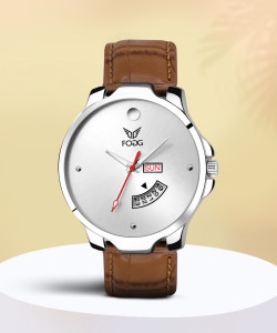 Buy FOGG Brown Day and Date Analog Watch For Men 1140 BR