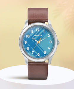 Sonata 77106sm02 discount analog watch