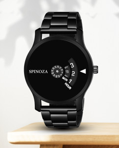 Buy SPINOZA Sport watch new design dial black stunning looks watch for women girls and men s Analog Watch For Boys sp 58897 turntable black and white stainless steel strap exclusive watch for men Onli...