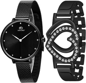 ADAMO 335NNM02 700NNM02 Aritocrat Black Dial Women s Girl s