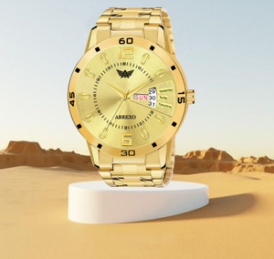 ABREXO Abx1220 Gold Dial Gold Bracelet Day Date Functioning Watch For Boys Analog Watch For Men Buy ABREXO Abx1220 Gold Dial Gold Bracelet Day Date Functioning Watch For Boys Analog Watch For Men Abx1...
