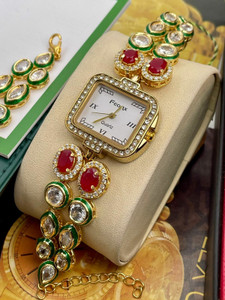 Kundan ladies wrist watch outlet