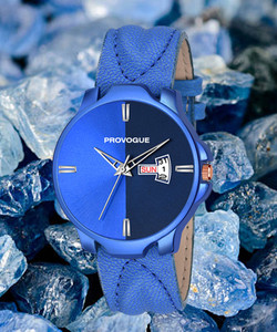 PROVOGUE Prada Blue Day and Date Blue Mens Watch Brand Branded Wrist Hands Watch For Boys Mens Analog Watch For Men Buy PROVOGUE Prada Blue Day and Date Blue Mens Watch Brand Branded Wrist