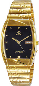 ADAMO Enchant wristwatch watchs DAY AND DATE FUNCTIONING Black