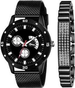 JINIK Stylish Combo for Men and Boys New Arrival Watch and