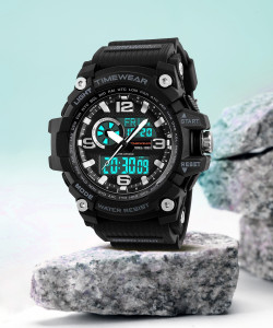 TIMEWEAR 1283BLACKTW TIMEWEAR Black Dial Black Silicone