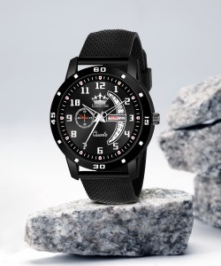 LIMESTONE Mesh Strap Day and Date Function All Black All Season Premium Quality Quartz Analog Watch For Men Buy LIMESTONE Mesh Strap Day and Date Function All Black All Season