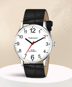 TIMEWEAR 253WDTG TIMEWEAR White Number Dial Black Leather Strap Analog Watch For Men Buy TIMEWEAR 253WDTG TIMEWEAR White Number Dial Black Leather Strap Analog Watch For Men 253WDTG Online at Best Pri...
